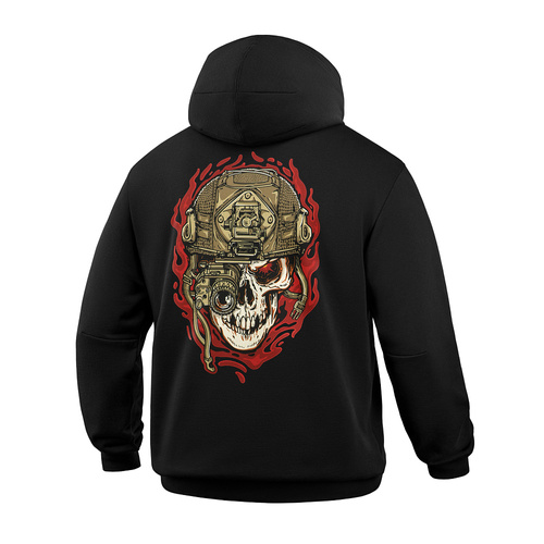 M-Tac - Bluza z kapturem Hoodie Worn to the Bone - Czarna - 20554002