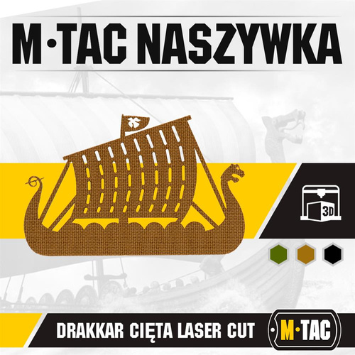 M-Tac - Naszywka Laser cut Drakkar - Coyote - 51170005