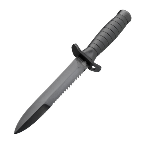 Nóż taktyczny wz. 98Z - Spear Point - Ząbkowany - Czarny