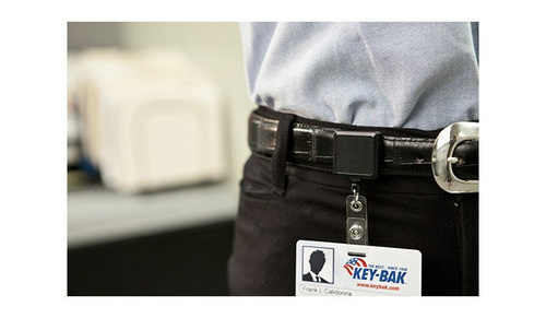 KEY-BAK - Retraktor Retract-A-Badge ID Square with Clip - 0200-107