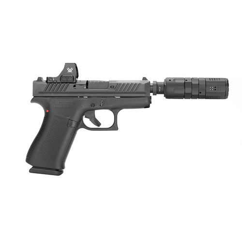 Strike Industries - Kompensator do pistoletu kal. 9 mm - Czarny - SI-PISTOL-LC-BK