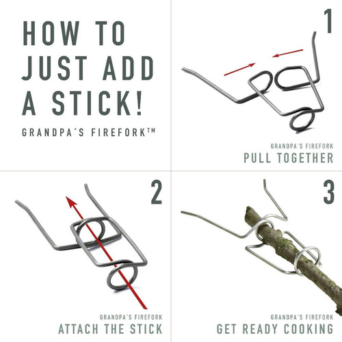 Light My Fire - Szpic do pieczenia Grandpa's FireFork BIO 2-pack - SandyGreen / DustyPink - 2302011313