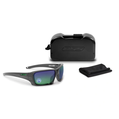 ESS - Okulary balistyczne Rollbar Polarized - Matte Carbon - Mirrored Green - EE9018-19