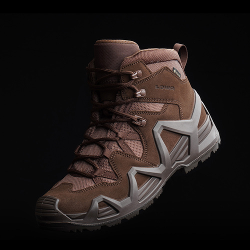 Lowa - Buty taktyczne Zephyr GTX MID MK2 - Monowrap - Gore-Tex - Dark Brown - 310854 C30 0493