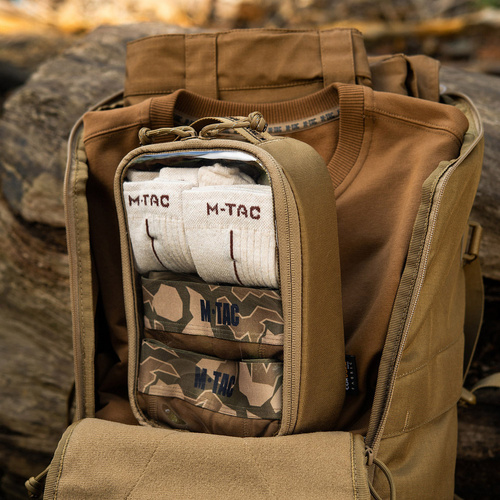 M-Tac - Organizer ergonomiczny przezroczysty Elite - Rozmiar Small 22x14 cm - Cordura 500D - Coyote - 10147005