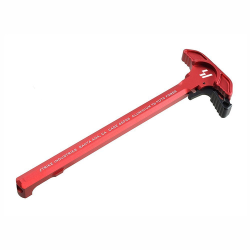Strike Industries - Dźwignia napinania z powiększonym zębem Charging Handle with Extended Latch - Czerwony - ARCH-EL-RED