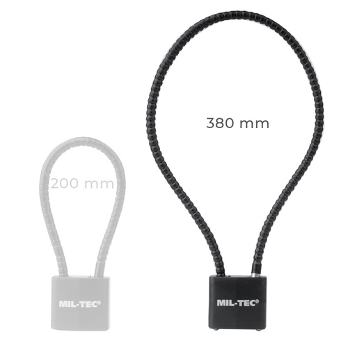 Mil-Tec - Kłódka zabezpieczająca do broni - 38 cm - Czarna - 15925160