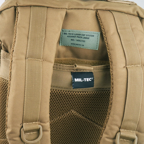 Mil-Tec - Plecak Large Assault Pack Laser Cut - Coyote Tan - 14002705