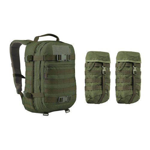 WISPORT - Plecak Sparrow 20 II z dwiema kieszeniami bocznymi - 20 + 10 l - Olive Green