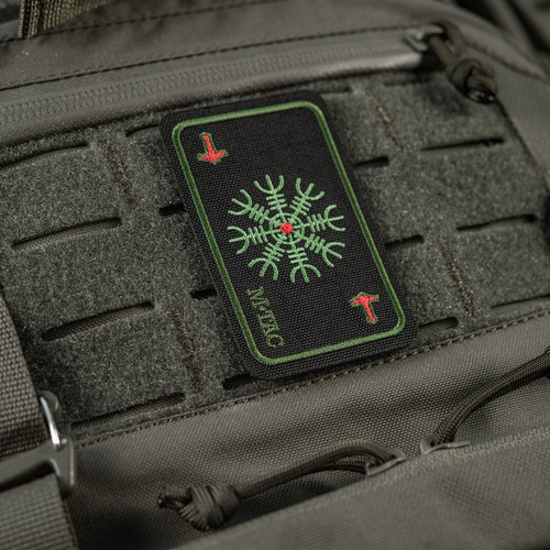 M-Tac - Naszywka Mapa Hełm Grozy - Haft - Czarny/Oliwkowy - 51392201