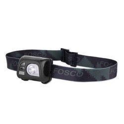 FOSCO - Latarka czołowa Tactical Headlamp - 140 lumenów - Czarny - 369331-BK
