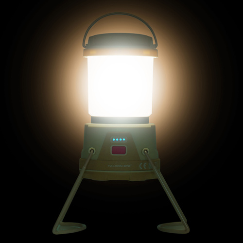 Falcon Eye - Lampa kempingowa Campfire - 1720 lm - Dimmer - Tan - FCL0032