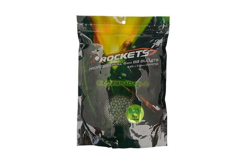 Rockets - Kulki do ASG Professional - Biodegradowalne - 0.23 g - 4300 szt. - Dark Green - ROC-16-011618