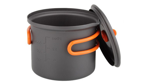 Rockland - Garnek turystyczny z pokrywką Travel Light - 600 ml - Aluminium - R248