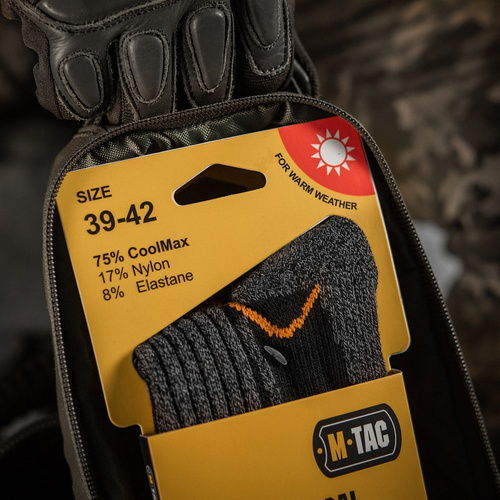 M-Tac - Skarpety Coolmax 75% Long - Czarny - FL-2103-3