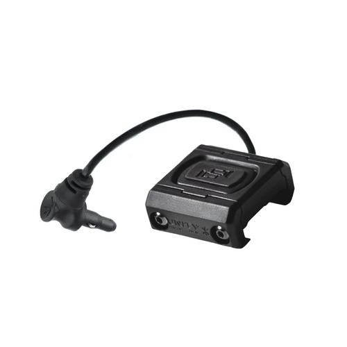 Unity Tactical - Włącznik żelowy na kablu ModButton Lite - Crane Laser - 4,5" - Czarny - MBL-BLK-CL-4.5
