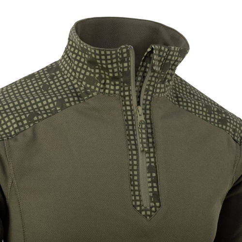 Helikon - Bluza Combat Shirt MCDU - PolyCo Stretch Ripstop - Woodland/Olive Green - BL-MCD-SP-0302A