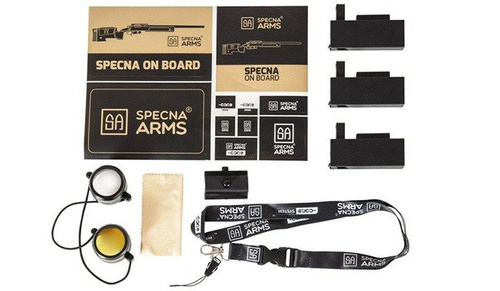 Specna Arms - Replika karabinu wyborowego SA-S02 CORE™ z lunetą i dwójnogiem - Czarny