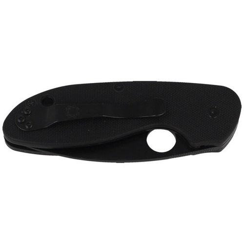 Spyderco - Nóż składany Efficient™ G-10 Black / Black Blade PlainEdge™ - C216GPBBK