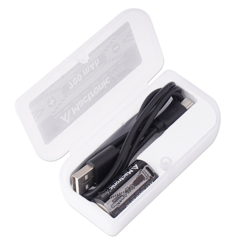 Mactronic - Akumulator RCR123 z gniazdem microUSB 16340 - 700 mAh - 3,7 V - RAC0024