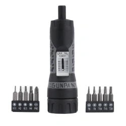 GunPany - Śrubokręt z kluczem dynamometrycznym Torque Screwdriver - 10 bitów - SCTK-04
