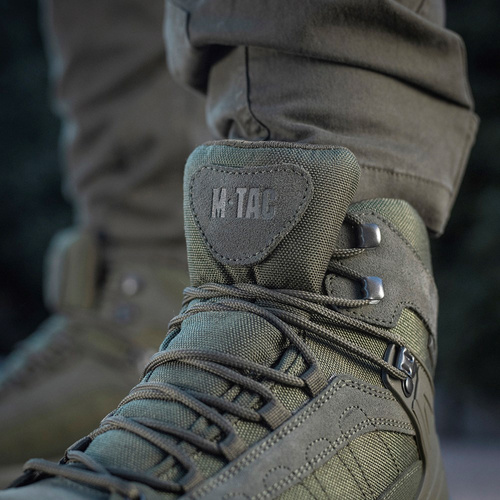M-Tac - Buty taktyczne za kostkę jesienno-zimowe - Cordura - Ranger Green - 1JJ143/9TPLV
