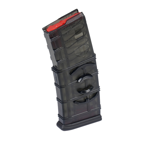 ETS - Magazynek polimerowy do AR15 ze złączką - 5,56x45 mm / .300 Blackout - 30 naboi - Gen.2 - Carbon Smoke Series - SMK-AR15-30CG2