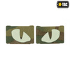 M-Tac - Naszywki odblaskowe Tiger Eyes Laser Cut - Para - MultiCam - 51140008