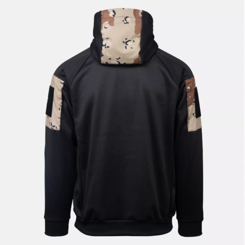 Helikon - Rozpinana bluza Rogue Hoodie Fullzip - RipStop - Czarny/6 Color Desert - BL-RHF-PO-016CA