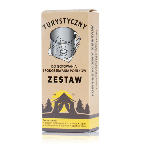 Javel - Turystyczny zestaw do gotowania i podgrzewania posiłków 