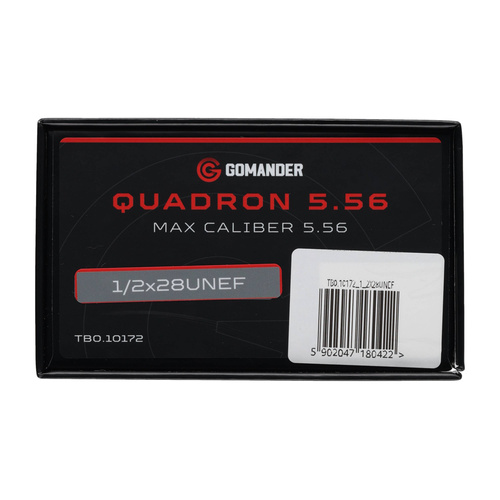 Gomander - Kompensator płomienia Quadron - 5,56 mm - Gwint 1/2x28 UNEF-9 - Czarny - TB0.10172
