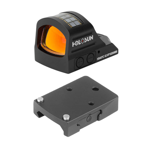 Holosun - Kolimator HS407C X2 Micro Red Dot z montażem na szynę Picatinny