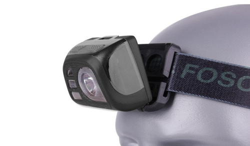 FOSCO - Latarka czołowa Tactical Headlamp - 140 lumenów - Czarny - 369331-BK