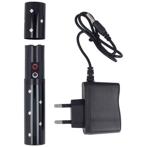Paralyseur - Paralizator szminka z latarką - 2 mln V - 120 lm - Czarny - 1202-BK
