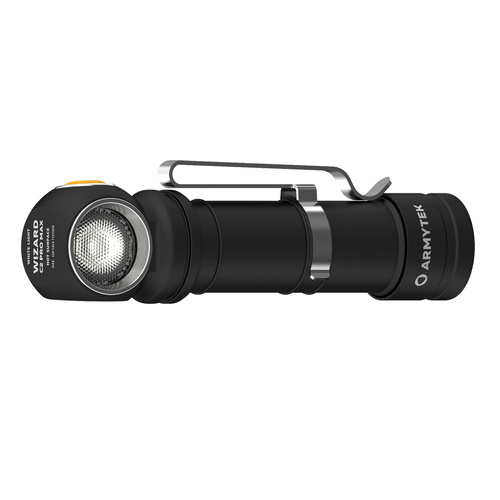 Armytek - Latarka czołowa Wizard C2 Pro Max - IP68 - 4000 lm - 21700 - Czarny - F06701PC