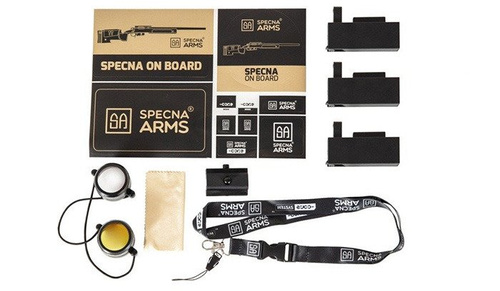 Specna Arms - Replika karabinu snajperskiego SA-S03 CORE™ z lunetą i dwójnogiem - Czarny