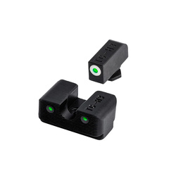 TruGlo - Trytowe przyrządy celownicze Tritium Pro - Glock - Niskie - Biała obwódka - TG231G1W