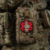 M-Tac - Naszywka Tacmed - PVC - 3D - Czerwona - 51475001