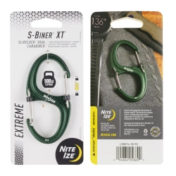 Nite Ize - Karabińczyk S-Biner XT SlideLock Dual Carabiner - Forest - LSBXT4-28-R3