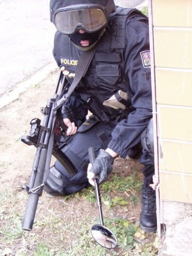 ESP - Lusterko taktyczne do pałki teleskopowej z pokrowcem - 71 mm - M-2 HOLDER