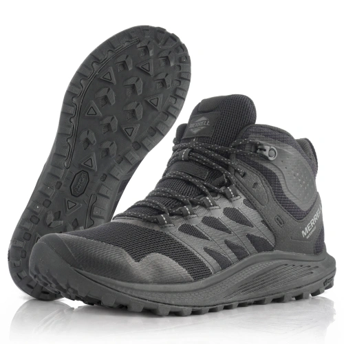 Buty trekkingowe Merrell Nova 3 Mid Tactical Waterproof Boot - Vibram TC5+ - Czarny