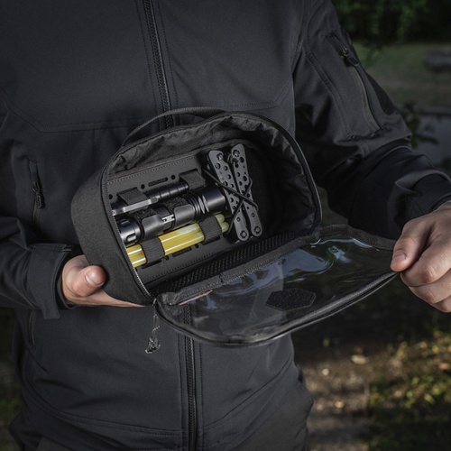 M-Tac - Organizer przezroczysty Elite Medium Gen.II - Czarny - 10147802-M