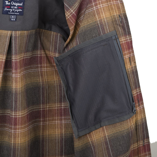Helikon - Koszula z długim rękawem Greyman - Polyester Nylon Blend - Old-school Grey Plaid - KO-GMN-PN-2J
