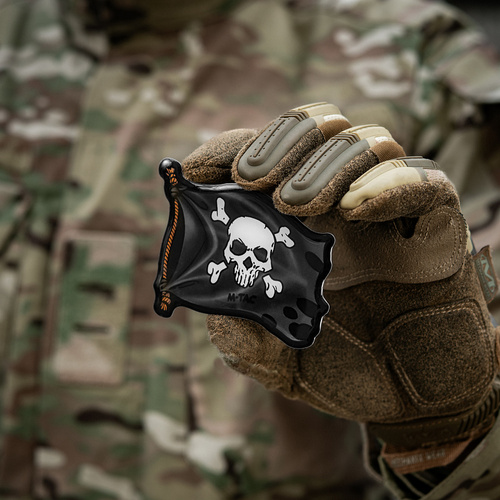 M-Tac - Naklejka Holly Roger - PVC - Czarna - 5799