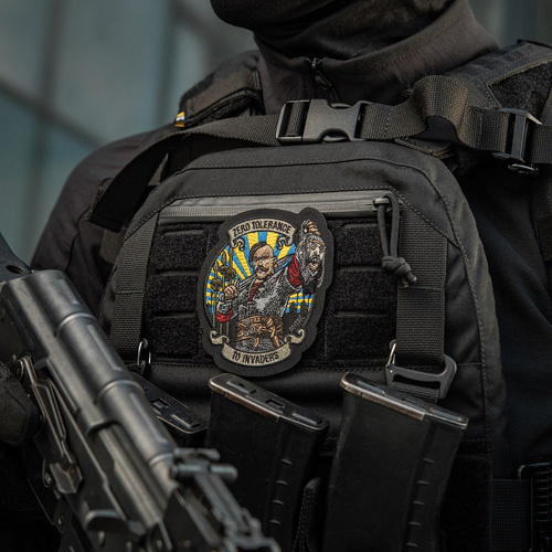 M-Tac - Naszywka Zero Tolerance - Haft - Cordura 500D - Żółty/Niebieski - 51490002