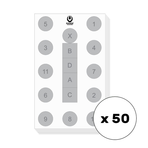 Range Solutions - Tarcze Strzeleckie Sop-3 - 50 sztuk - RAN-14-030657-00