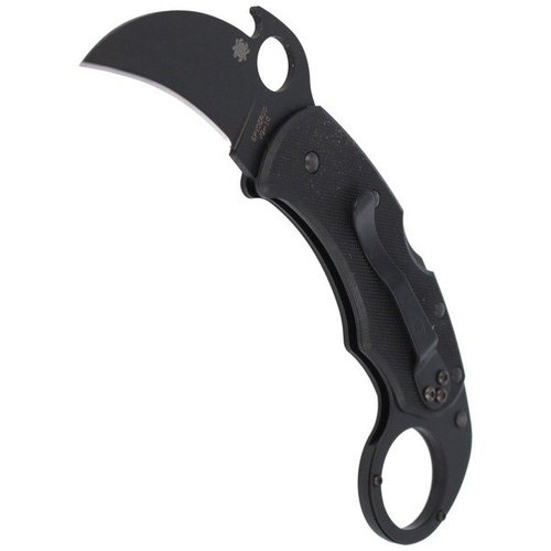 Spyderco - Nóż składany Karahawk™ G-10 All Black Karambit - C170GBBKP