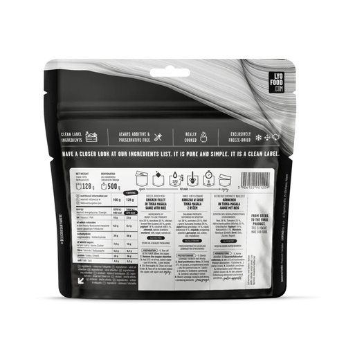 LyoFood - Liofilizowana racja żywnościowa Lyo Expedition - Kurczak Tikka Masala - 500 g