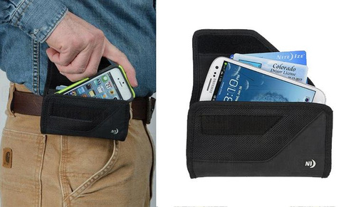 Nite Ize - Pokrowiec na smartphone Clip Case Sideways - Medium - Czarny - CCSM-03-01