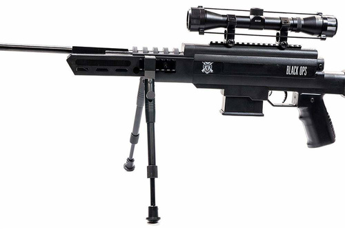 Black Ops - Wiatrówka łamana Sniper z lunetą 4x32 i dwójnogiem - 4,5 mm Diabolo - B1008